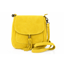 Bőr válltáska 1147 sárga