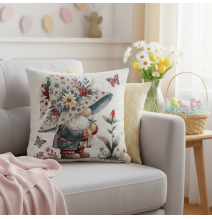 Párnahuzat gobelin Tavaszi manó Chenille IT118