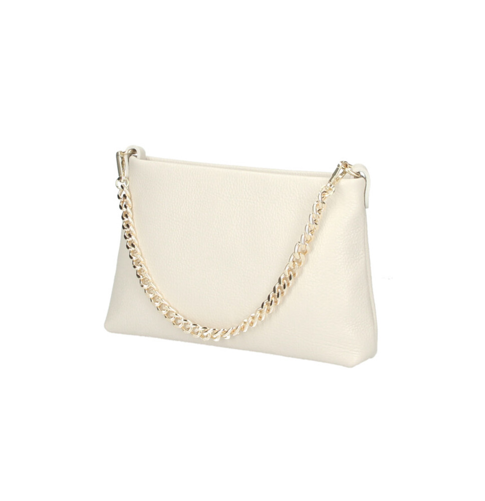 Női bőr válltáska 739 bézs Made in Italy