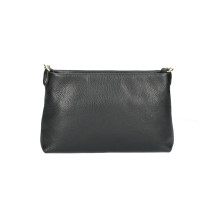 Női bőr válltáska 739 fekete Made in Italy