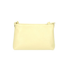 Női bőr válltáska 739 citromsárga Made in Italy
