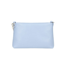 Női bőr válltáska 739 égszínkék Made in Italy