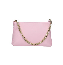 Női bőr válltáska 739 rózsaszín Made in Italy