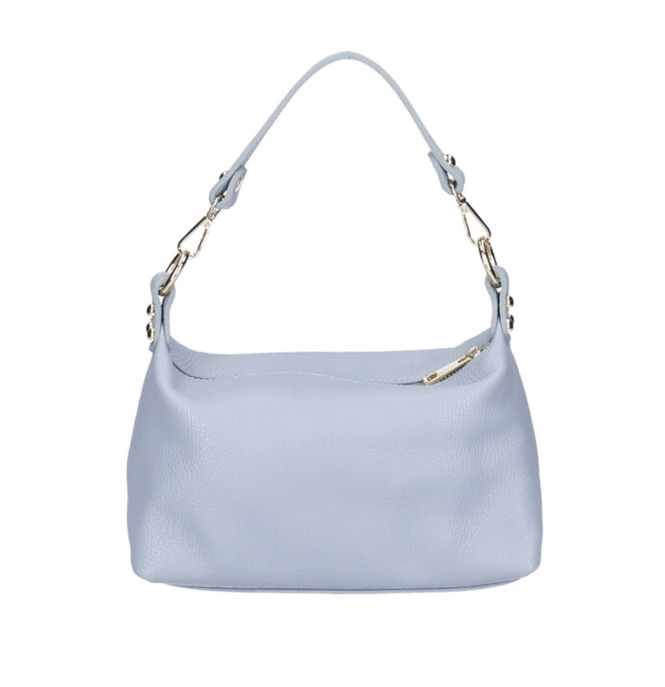 Női bőr kézitáska 170 égszínkék Made in Italy