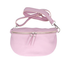 Bőr deréktáska 678 cukorka rózsaszín Made in Italy