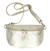 Bőr deréktáska 678 arany Made in Italy