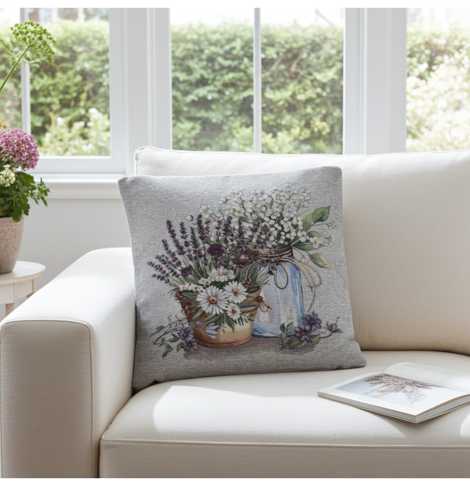 Párnahuzat gobelin 42x42 cm Eden 1363 V3