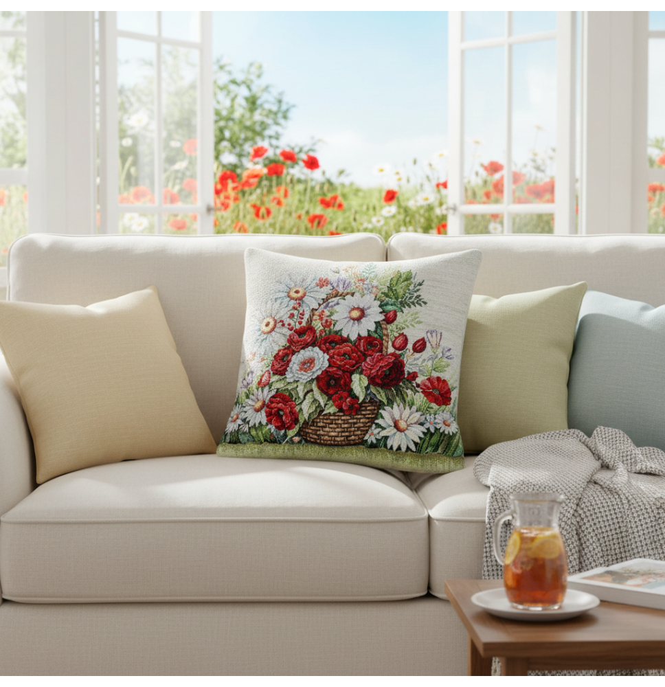 Párnahuzat gobelin 42x42 cm Eden 1409