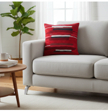 Párnahuzat gobelin Fuji bordeaux Chenille IT122