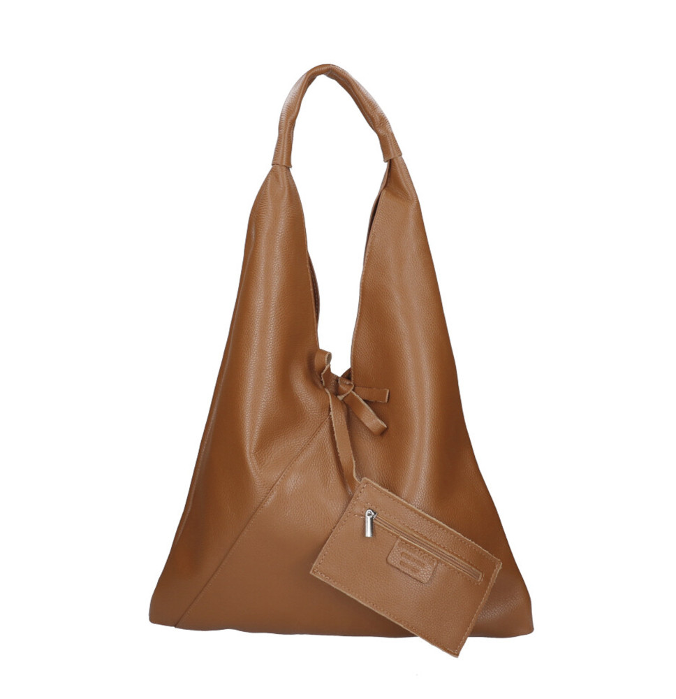 Női bőr válltáska 155 konyak Made in Italy