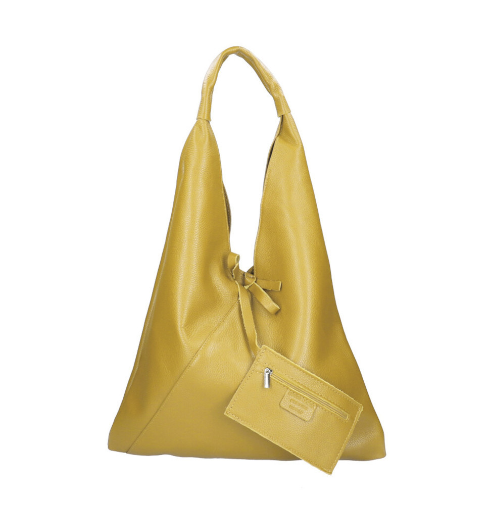 Női bőr válltáska 155 okker Made in Italy