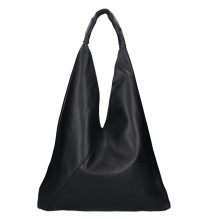 Női bőr válltáska 155 fekete Made in Italy