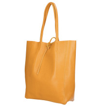 Bőr vásárló kézitáska 396 narancs MADE IN ITALY