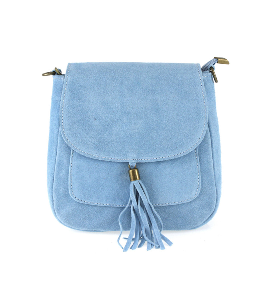 Bőr válltáska 1147 égkék