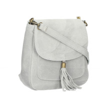 Bőr válltáska 1147 szürke