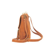 Bőr válltáska 1147 narancs