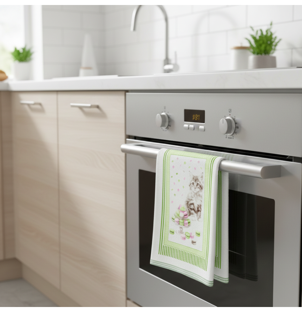 Pamut törölköző Cica 50x70 cm