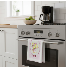 Pamut dekoratív kendő Virágok 50x70 cm