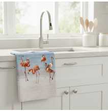 Pamut törölköző Flamingó 50x70 cm Made in Italy