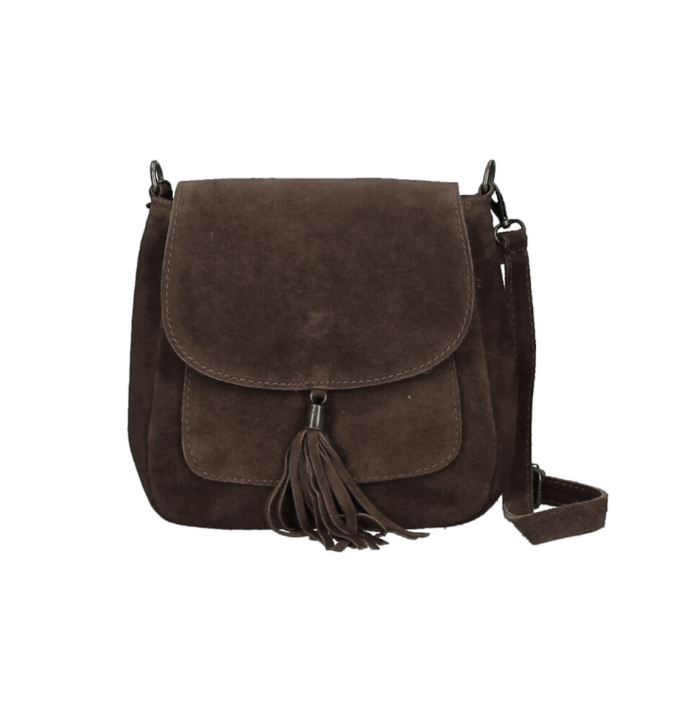 Bőr válltáska 1147 sötétbarna