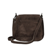 Bőr válltáska 1147 sötétbarna