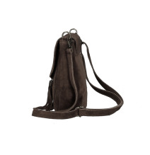 Bőr válltáska 1147 sötétbarna