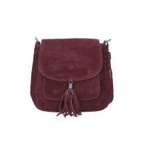 Bőr válltáska 1147 Bordeaux