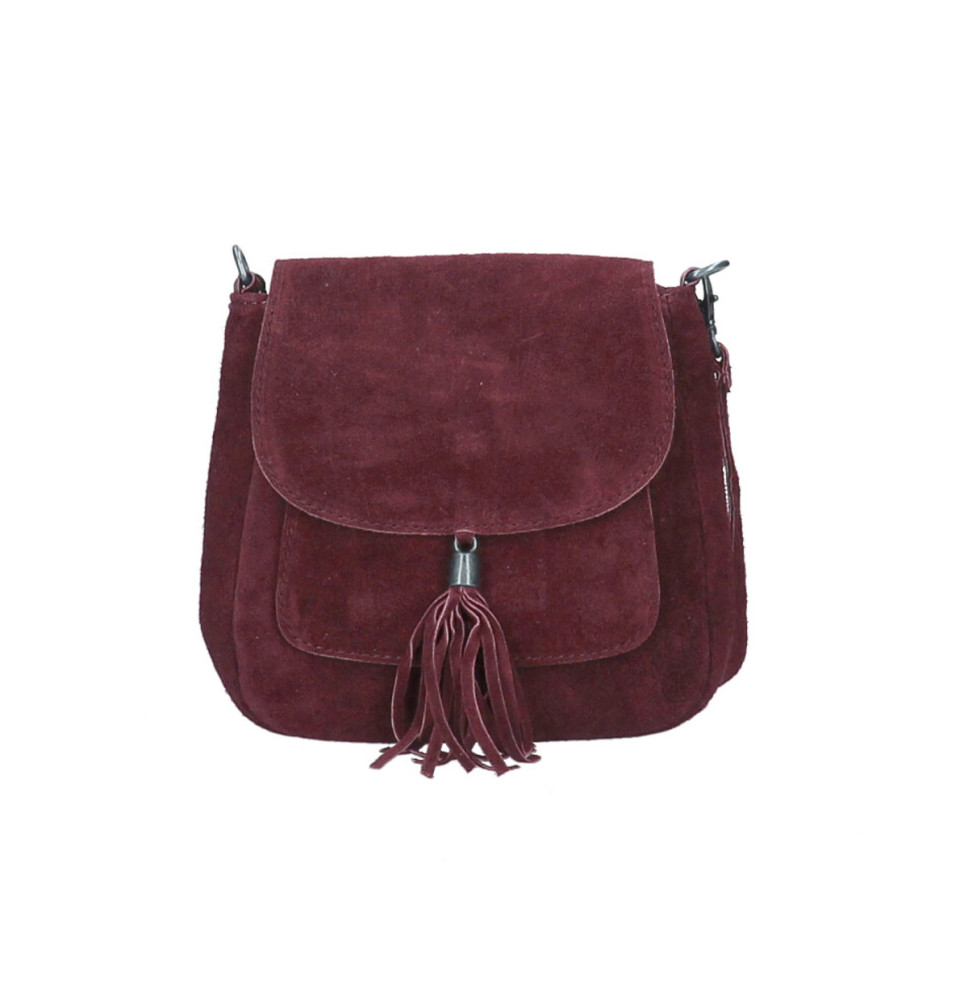 Bőr válltáska 1147 Bordeaux