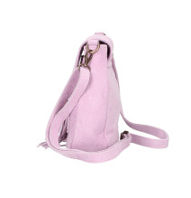 Bőr válltáska 1147 rózsaszín