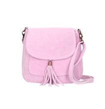 Bőr válltáska 1147 rózsaszín