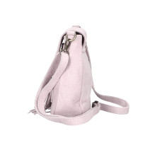 Bőr válltáska 1147 púderrózsaszín