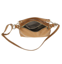 Női bőr kézitáska 170 szürkésbarna Made in Italy