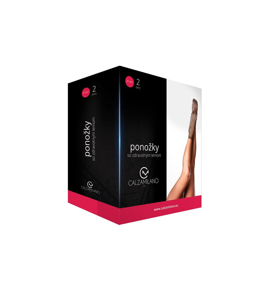 CalzaMilano harisnya 2 pár fekete