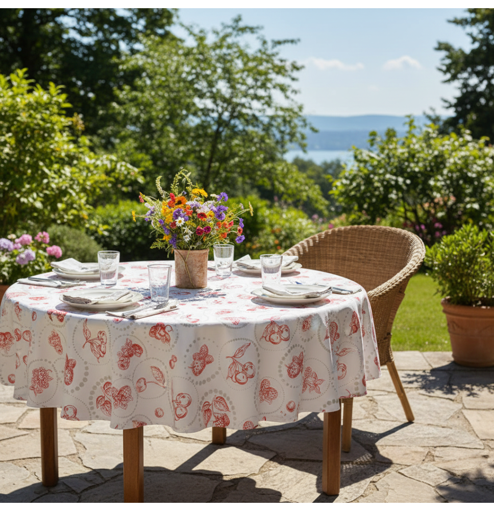 Kerek terítő Cherry