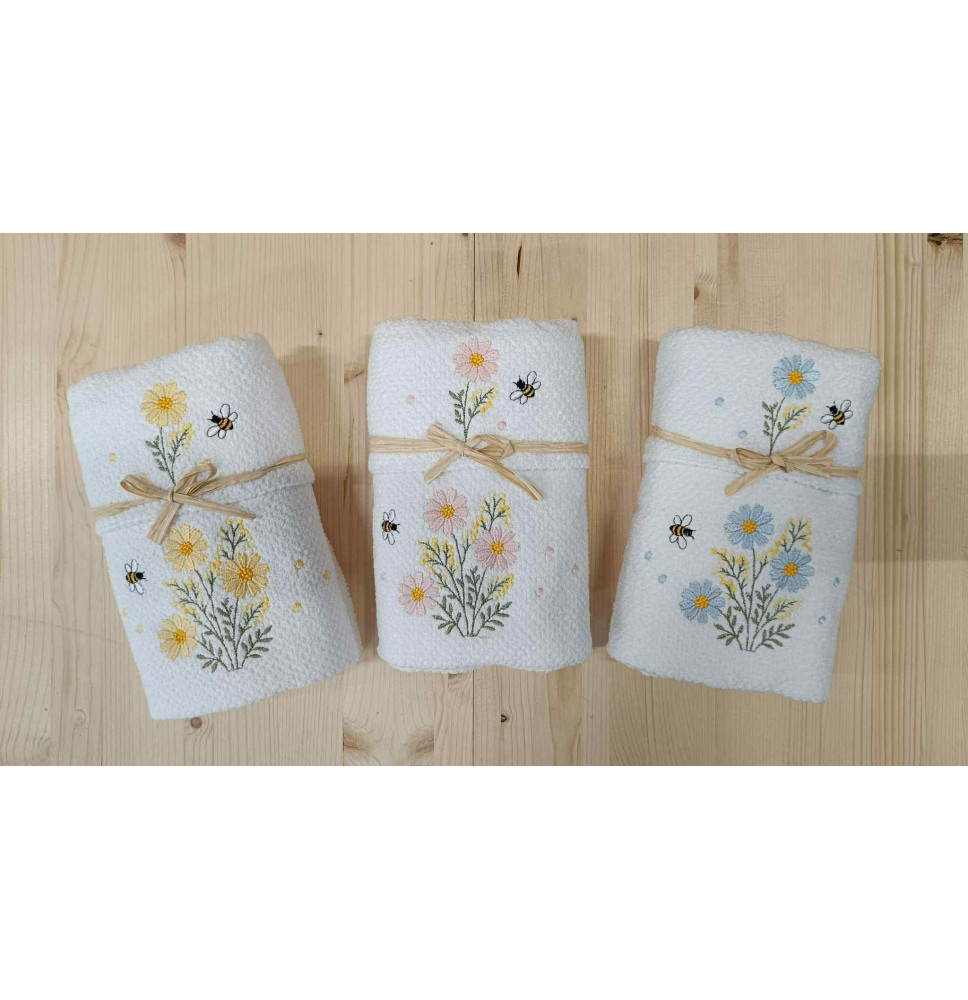 Ajándék törülközőkészlet Tavaszi rét 40x60 cm + 50x100 cm