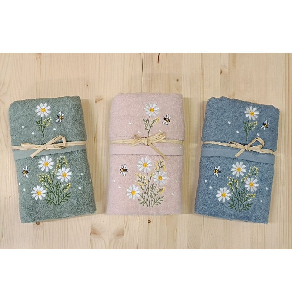 Ajándék törülközőkészlet Tavaszi rét 40x60 cm + 50x100 cm