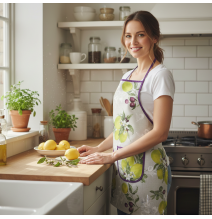 Kötény citrom és olajbogyó