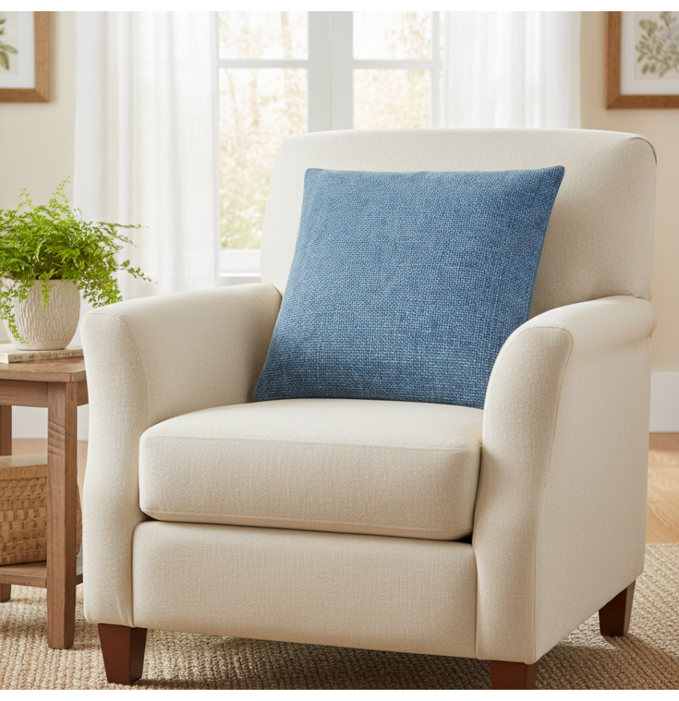 Párnahuzat Intreccio Jacquard Chenille égszínkék