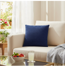 Párnahuzat Intreccio Jacquard Chenille azúrkék