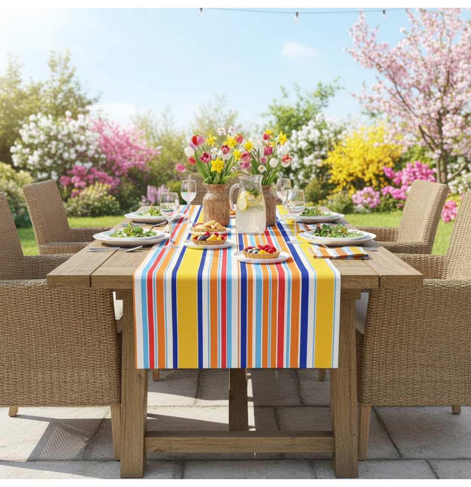 Asztalterítő Színes csíkok
