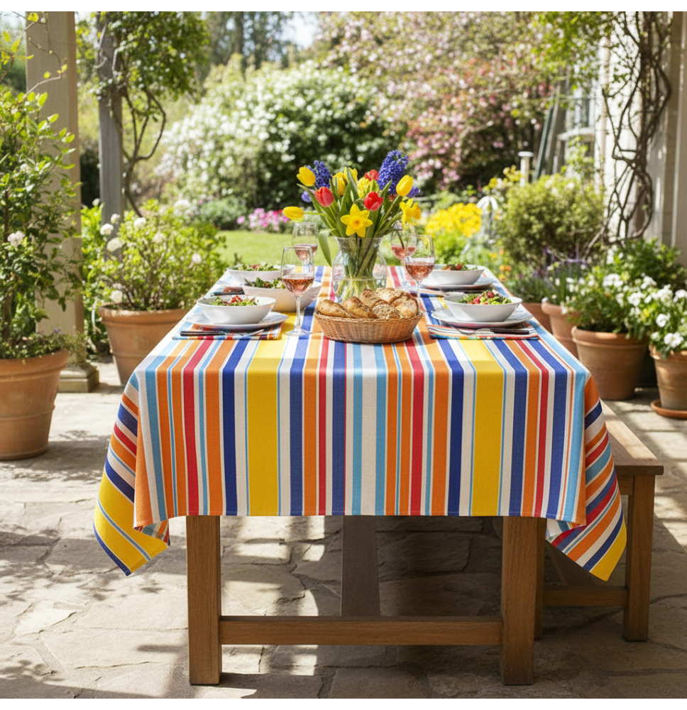 Terítő Színes csíkok