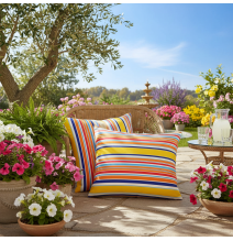 Párnahuzat Színes csíkok