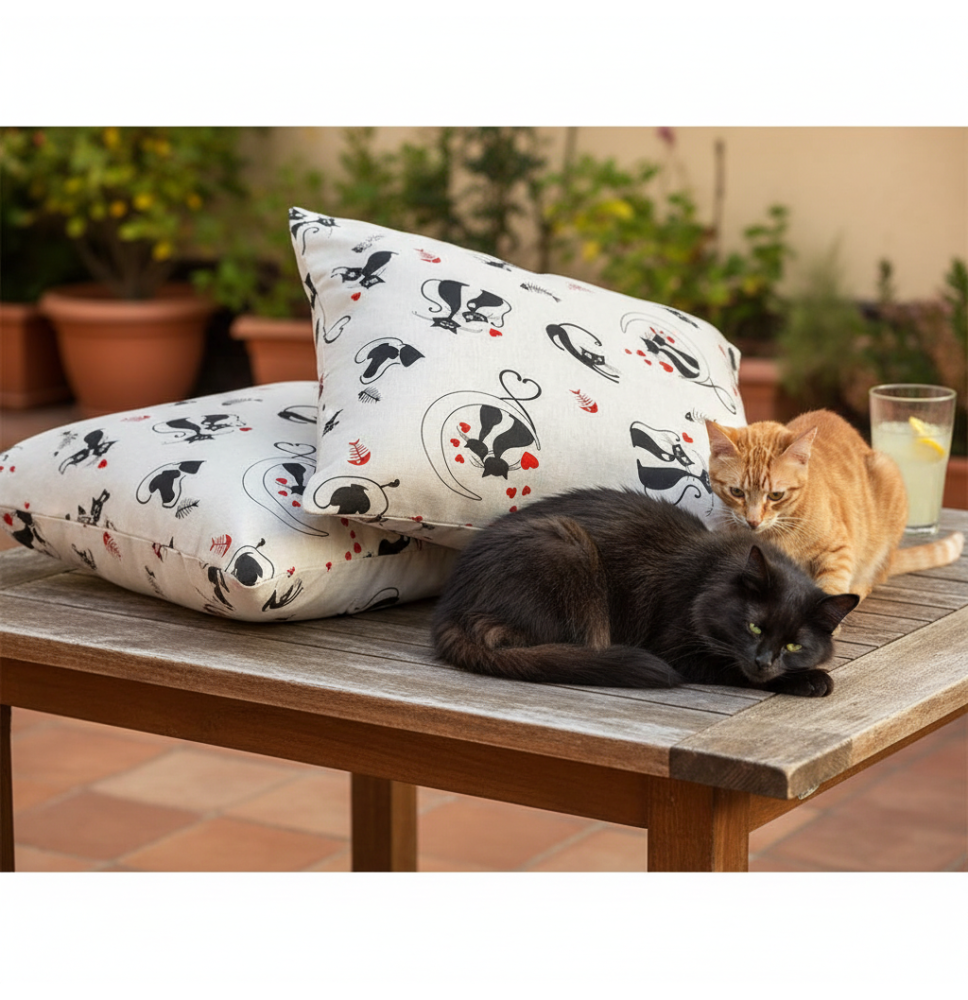 Párnahuzat Black cats