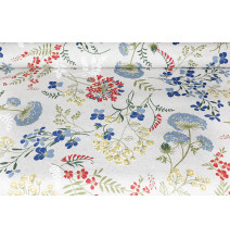 Anyag réti virágok summer, h. 140 cm