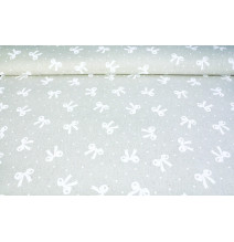 Dekoratív szövet Íjak bézs színben