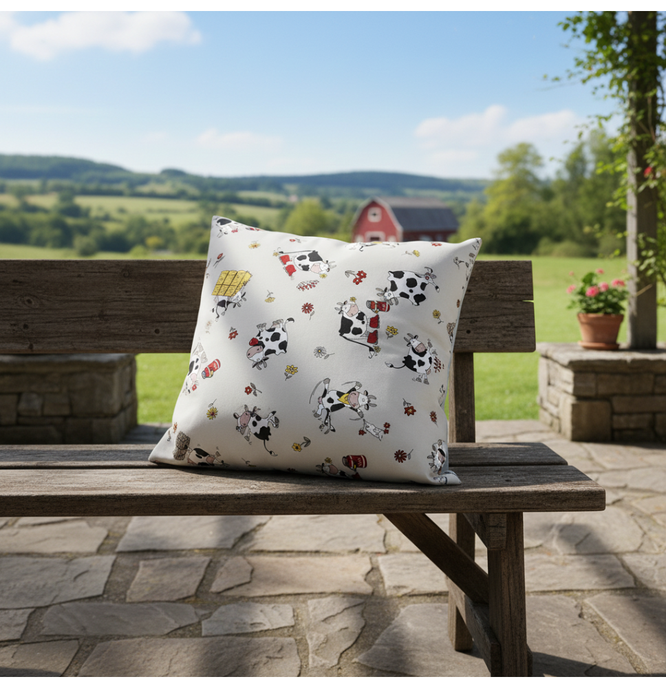 Párnahuzat Boldog tehenek