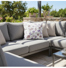 Párnahuzat Lila virágok