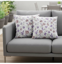 Párnahuzat Lila virágok