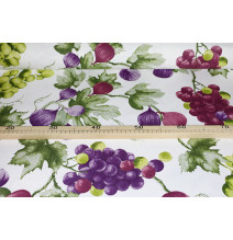 Pamut terítő Szőlő és füge