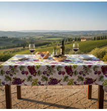 Pamut terítő Szőlő és füge